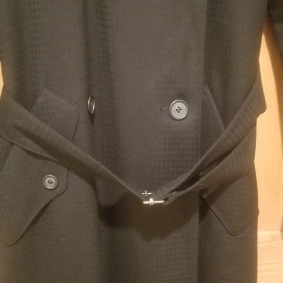 New Jones New York Trench Coat 100 Wool - Picture 4 of 5